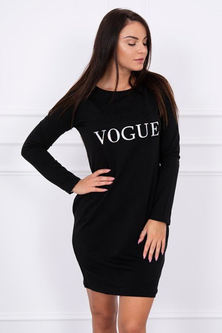 čierne Vogue športové šaty