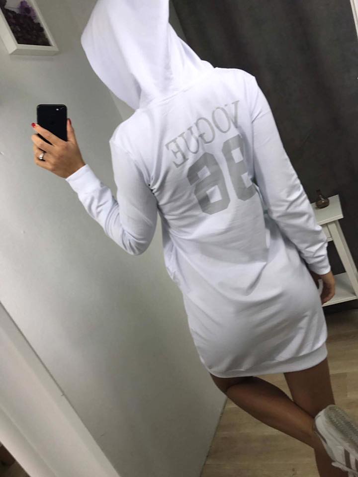 šaty vogue biele