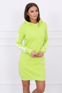 Športové šaty s potlačou Off White zelené