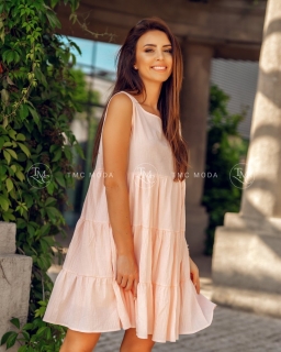 Romantické šaty letné ružové