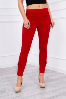 Dámske džínsy červené
