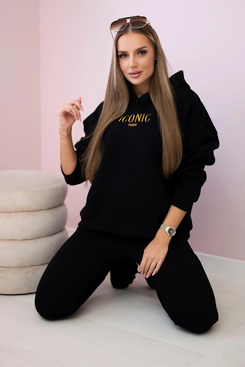 Dámska tepláková súprava čierna