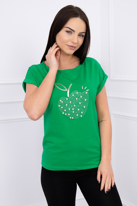 zelené dámske tričko